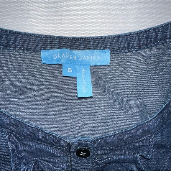 Draper James dark Blue Denim Dress size 6 - Picture 2 of 8